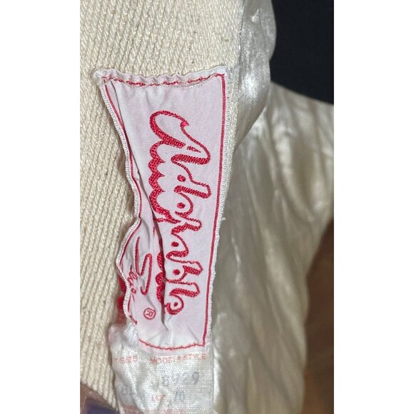 Vintage 80s coat, ecru off-white, batwing sleeves, thick cotton blend, Medium - Picture 7 of 10